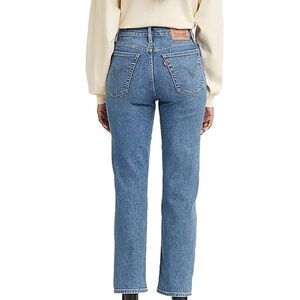 Levi's Wedgie High-Rise Women's Straight Leg Jeans - Medium Blue Denim